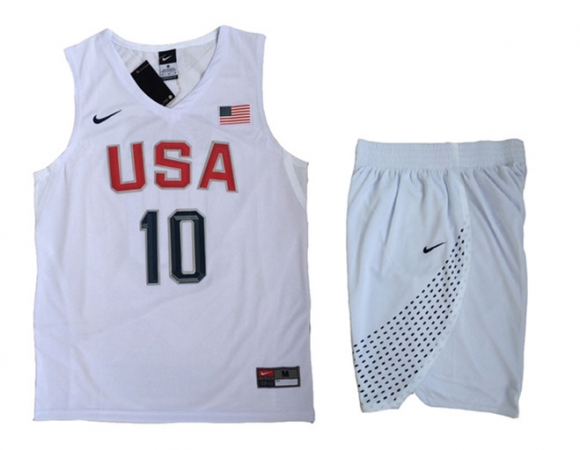 USA-10-Kyrie-Irving-White-2016-Olympic-Basketball-Team-Jersey(With-Shorts)