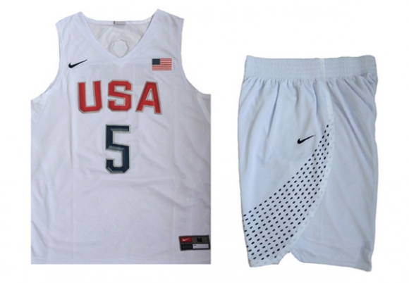 USA-5-Kevin-Durant-White-2016-Olympic-Basketball-Team-Jersey(With-Shorts)
