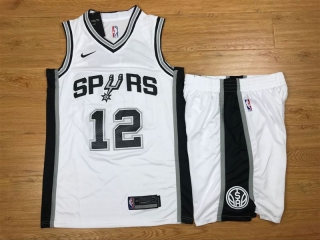 Spurs-12-Lamarcus-Aldridge-White-Nike-Swingman-Jersey(With-Shorts)