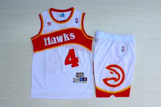 Hawks-4-Spud-Webb-White-Hardwood-Classics-Jersey(With-Shorts)