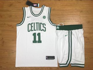 Celtics-11-Kyrie-Irving-White-Nike-Swingman-Jersey(With-Shorts)