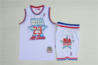 Bulls-23-Michael-Jordan-White-1992-All-Star-Hardwood-Claasics-Jersey(With-Shorts)