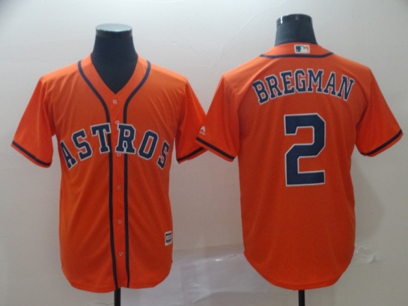 Astros-2-Alex-Bregman-Orange-Cool-Base-Jersey