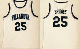 Villanova-Wildcats-25-Mikal-Bridges-White-College-Basketball-Jersey
