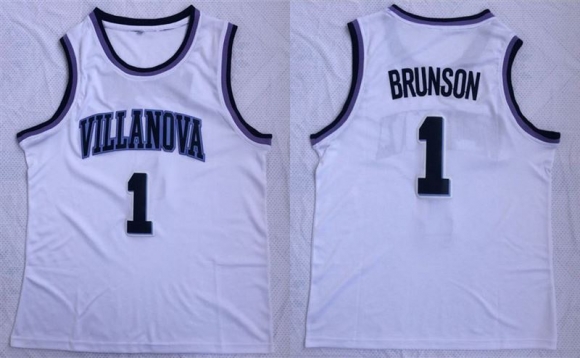 Villanova-Wildcats-1-Jalen-Brunson-White-College-Basketball-Jersey