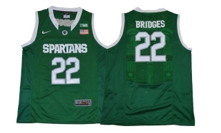 Michigan-State-Spartans-22-Miles-Bridges-Green-College-Basketball-Jersey