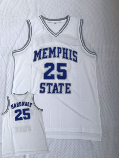 Memphis-Tigers-25-Penny-Hardaway-White-College-Basketball-Jersey