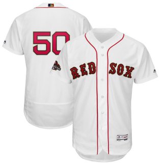 Red-Sox-50-Mookie-Betts-White-Youth-2019-Gold-Program-FlexBase-Jersey