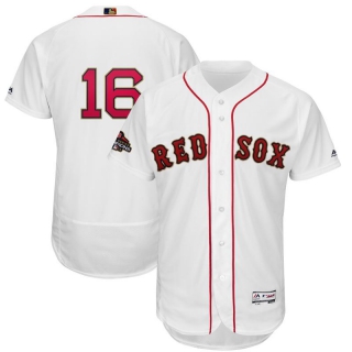 Red-Sox-16-Andrew-Benintendi-White-Youth-2019-Gold-Program-FlexBase-Jersey