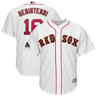 Red-Sox-16-Andrew-Benintendi-White-Youth-2019-Gold-Program-Cool-Base-Jersey