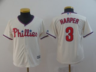 Phillies-3-Bryce-Harper-Cream-Youth-Cool-Base-Jersey