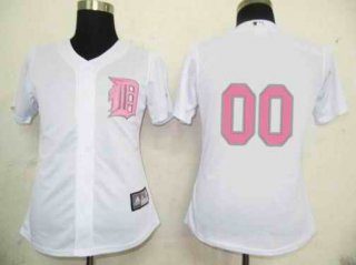 Detroit-Tigers-Blank-White-Pink-Number-Women-Custom-Jerseys-7793-35302