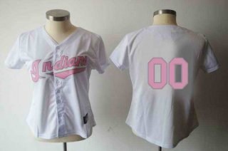 Cleveland-Indians-Blank-White-Pink-Number-Women-Custom-Jerseys-7659-95774