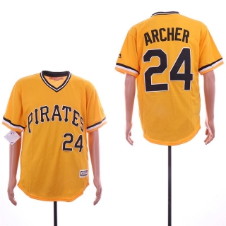 Pirates-24-Chris-Archer-Yellow-Throwback-Flexbase-Jersey