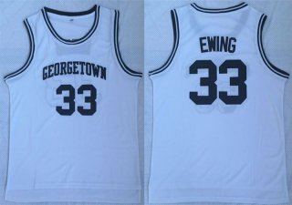 Georgetown-University-33-Patrick-Ewing-White-College-Basketball-Jersey