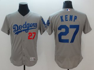 Dodgers-27-Matt-Kemp-Gray-Flexbase-Jersey