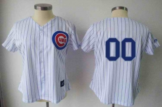 Chicago-Cubs-Blank-White-Blue-Strip-Women-Custom-Jerseys-1464-27526