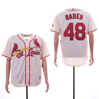 Cardinals-48-Harrison-Bader-Cream-Cool-Base-Jersey