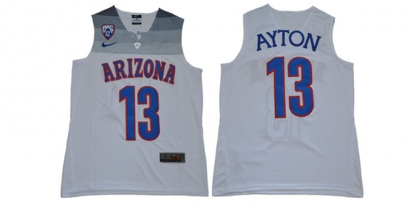 Arizona-Wildcats-13-Deandre-Ayton-White-College-Basketball-Jersey