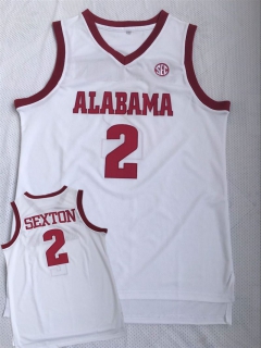 Alabama-Crimson-Tide-2-Collin-Sexton-White-College-Basketball-Jersey