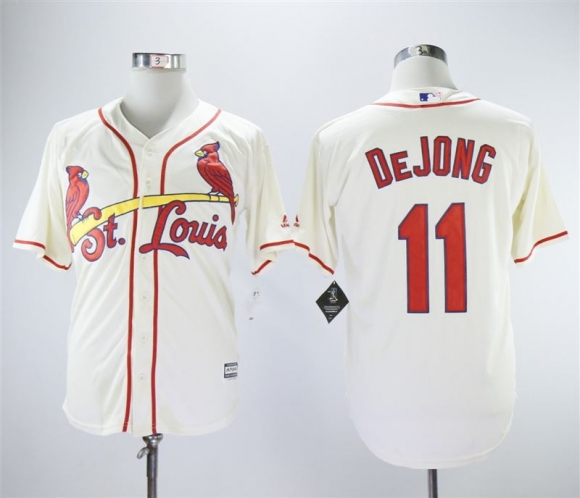 Cardinals-11-Paul-DeJong-Cream-Cool-Base-Jersey