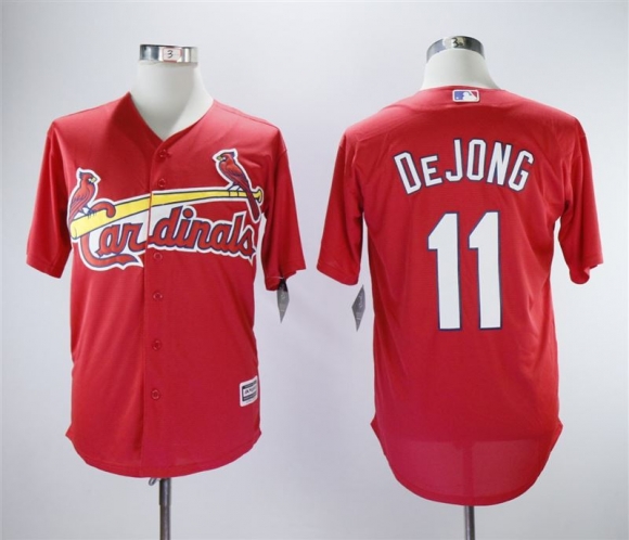 Cardinals-11-Paul-DeJong-Red-Cool-Base-Jersey