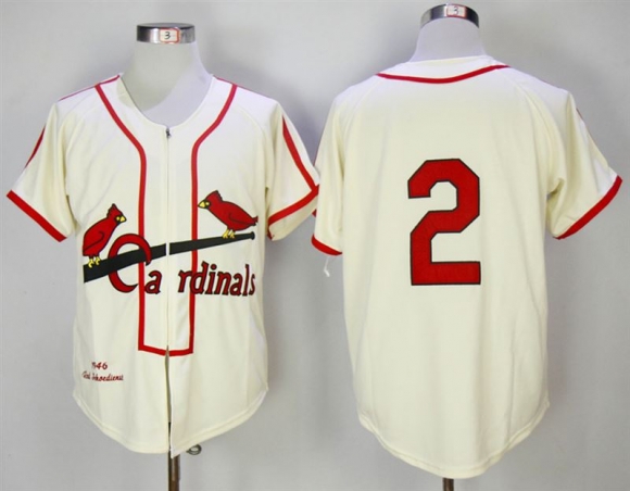 Cardinals-2-Red-Schoendienst-Cream-1946-Mitchell-&-Ness-Cream-Jersey