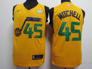 Jazz-45-Donovan-Mitchell-Yellow-Nike-Swingman-Jersey