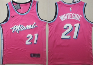 Heat-21-Hassan-Whiteside-Pink-2018-19-Earned-Edition-Nike-Swingman-Jersey