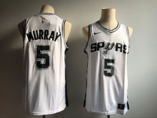 Spurs-5-Dejounte-Murray-White-Nike-Swingman-Jersey