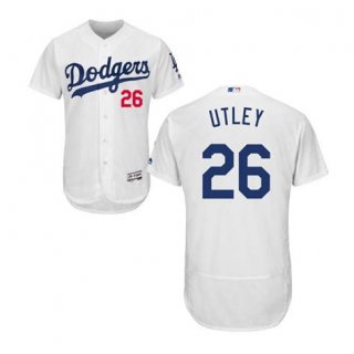 dodger #26 chase utley youth white jersey