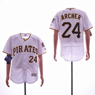 Pirates-24-Chris-Archer-White-Flexbase-Jersey