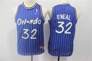 Magic-32-Shaquille-O'neal-Blue-Youth-Throwback-Jersey