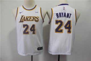 Lakers-24-Kobe-Bryant-White-2018-19-Youth-Nike-Swingman-Jersey