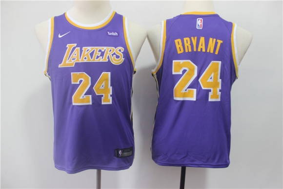 Lakers-24-Kobe-Bryant-Purple-2018-19-Youth-Nike-Swingman-Jersey