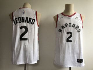 San Antonio Spurs 2 Kawhi Leonard White game jersey