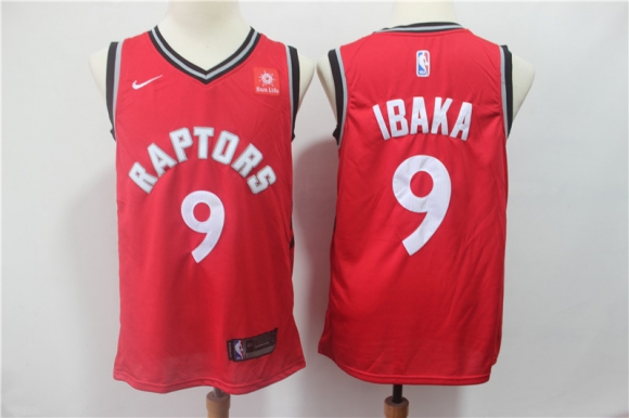 Raptors-9-Serge-Ibaka-Red-Nike-Swingman-Jersey