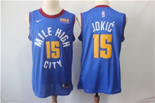 Denver Nuggets 15 Nikola Jokic Blue Nike Swingman Jersey