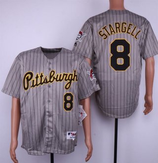 Pirates-8-Willie-Stargell-Gray-1997-Turn-Back-The-Clock-Jersey