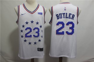 76ers-23 BUTLER white Earned Edition Jersey