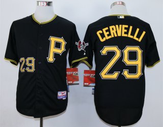 Pirates-29-Francisco-Cervelli black jersey