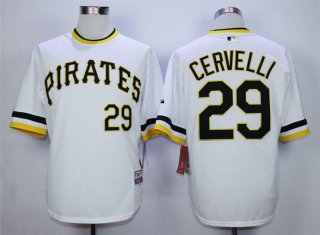 Pirates-29-Francisco-Cervelli white jersey