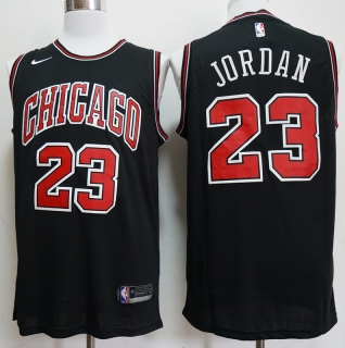 Chicago Bulls #23jordan black jersey 2