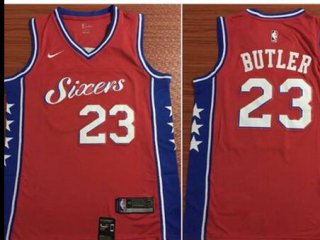 76ers#23Butler red jersey