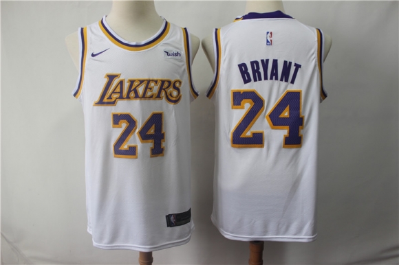Lakers-24-Kobe-Bryant-White-2018-19-Nike-Swingman-Jersey