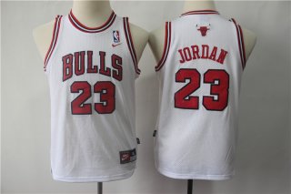 Bulls-23-Michael-Jordan-White-Youth-Throwback-Nike-Swingman-Jersey