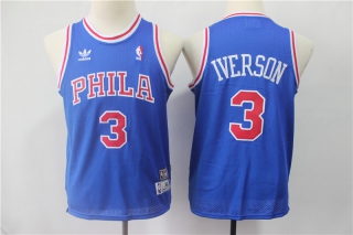 76ers-3-Allen-Iverson-Blue-Youth-Hardwood-Classics-Jersey
