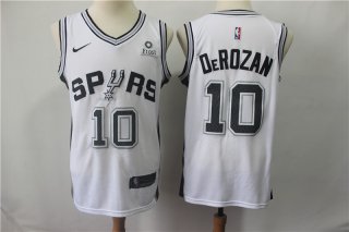 Spurs-10-DeMar-DeRozan-White-Nike-Swingman-Jersey
