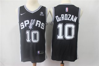 Spurs-10-DeMar-DeRozan-Black-Nike-Swingman-Jersey