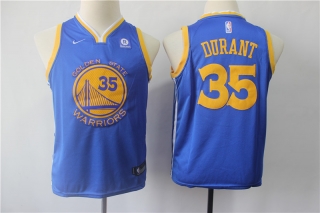 Warriors-35-Kevin-Durant-Blue-Youth-Nike-Swingman-Jersey